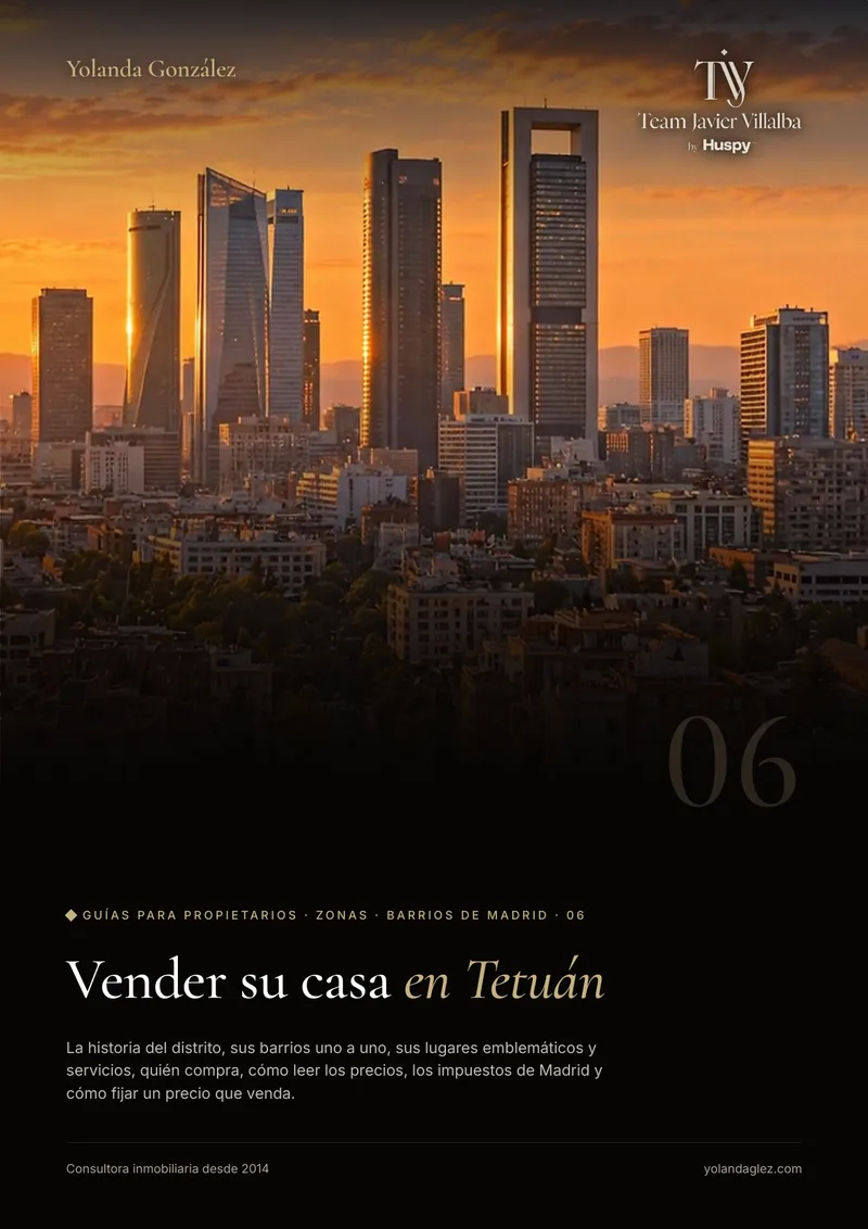 Portada de la guía Vender en Tetuán: historia, barrios, servicios, el comprador y cómo fijar el precio