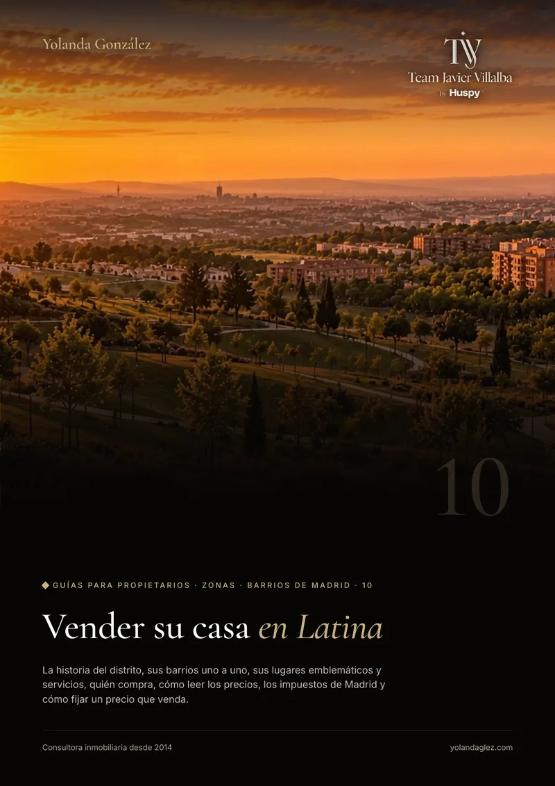 Portada de la guía Vender en Latina: historia, barrios, servicios, el comprador y cómo fijar el precio