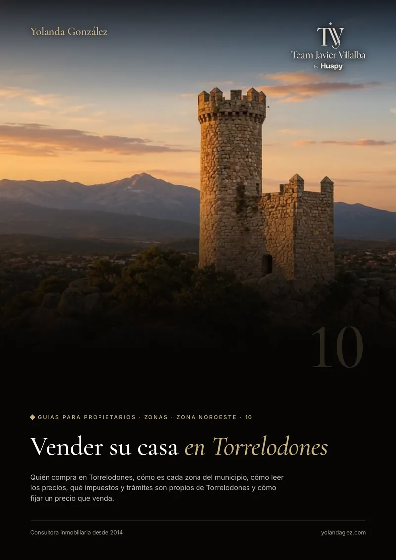 Portada de la guía Vender en Torrelodones: el comprador, las zonas, los impuestos locales y cómo fijar el precio