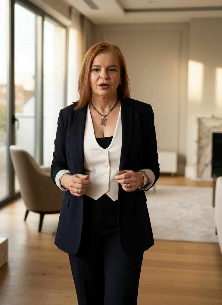 Retrato de Yolanda González, asesora inmobiliaria en Madrid